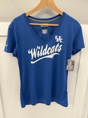 Section 101 Blue University of Kentucky Wildcats V-neck athletic T-shirt